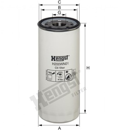 [H200WN01] Oil Filter HENGST