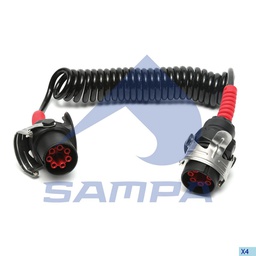[095.162] ABS Cable - 095.162 L:3,5m, WL:3m, With 2 Abs Plugs, 5 Pole, PU